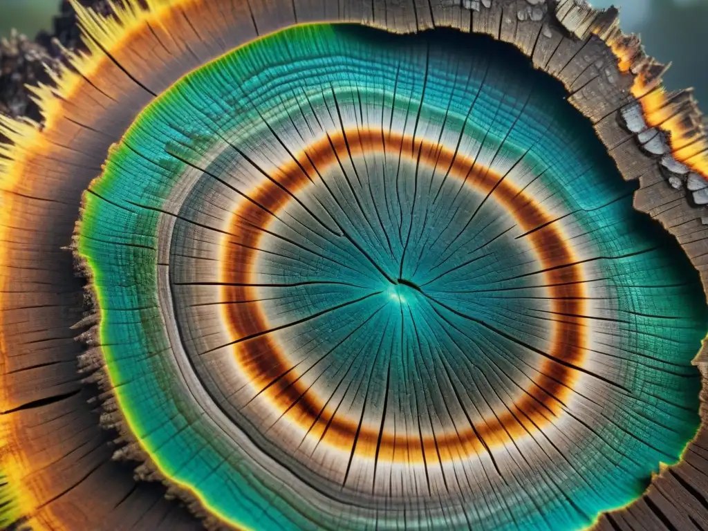 Anillos de árbol: Historia climática y extinción de dinosaurios Los anillos de crecimiento de un árbol revelan archivos climáticos mundos perdidos dinosaurios