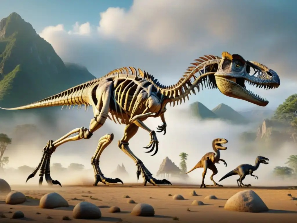 Comparación esquelética: Velociraptor vs Deinonychus Una comparativa detallada de los esqueletos de Velociraptor y Deinonychus resaltando sus diferencias y similitudes