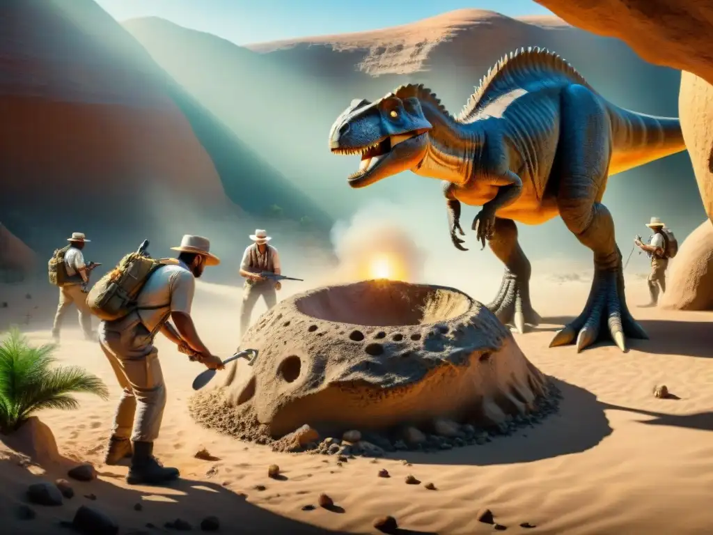 Excavación paleontológica revela nido de dinosaurios Descubrimiento de nido de dinosaurios revela misterios de reproducción en la cultura popular