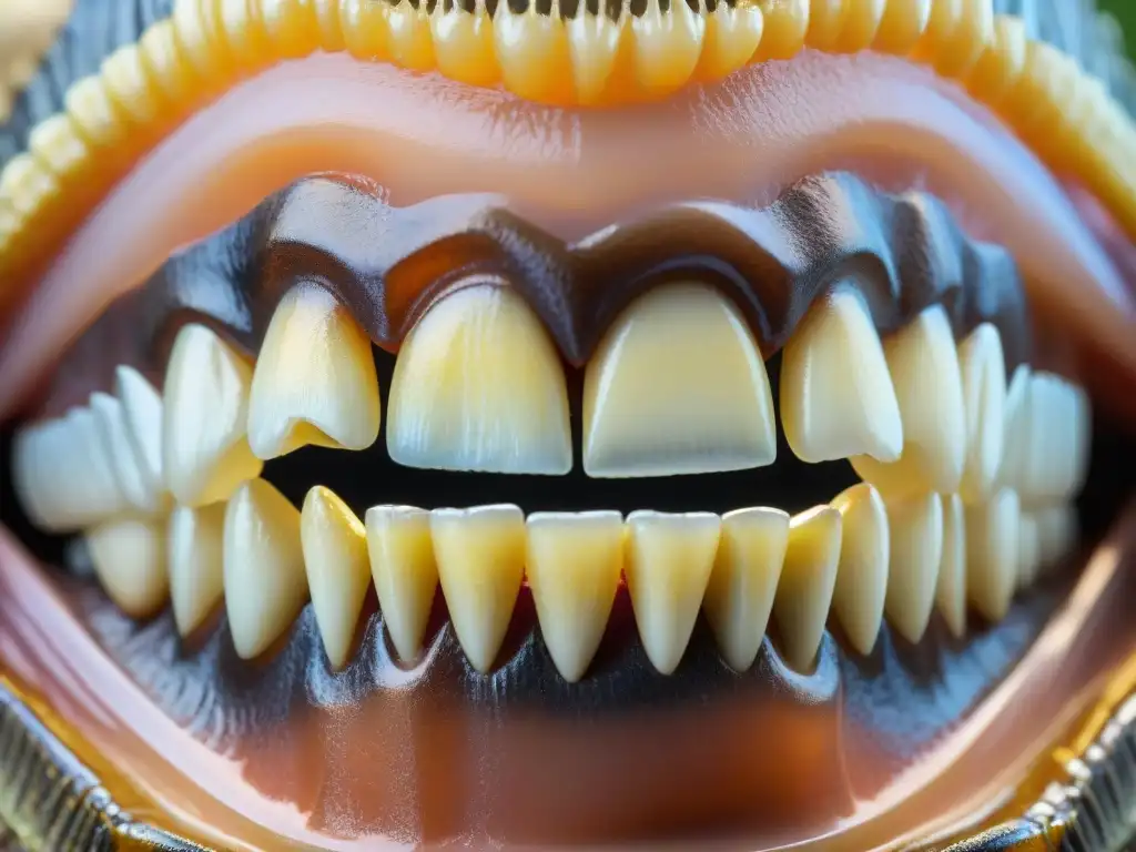 Detalle evolutivo de dientes de dinosaurios, mostrando microevolución en la dieta