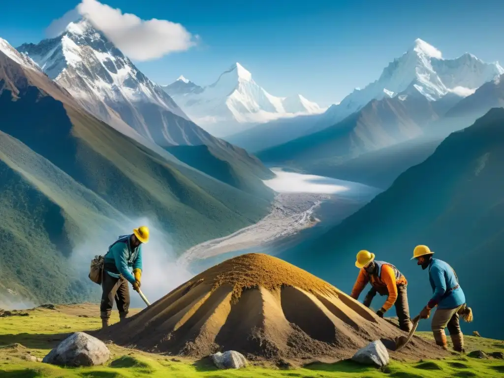 Excavación de fémur prehistórico en el Himalaya: descubrimiento épico Epica excavación de paleontólogos descubriendo un fémur gigante prehistórico en el Himalaya