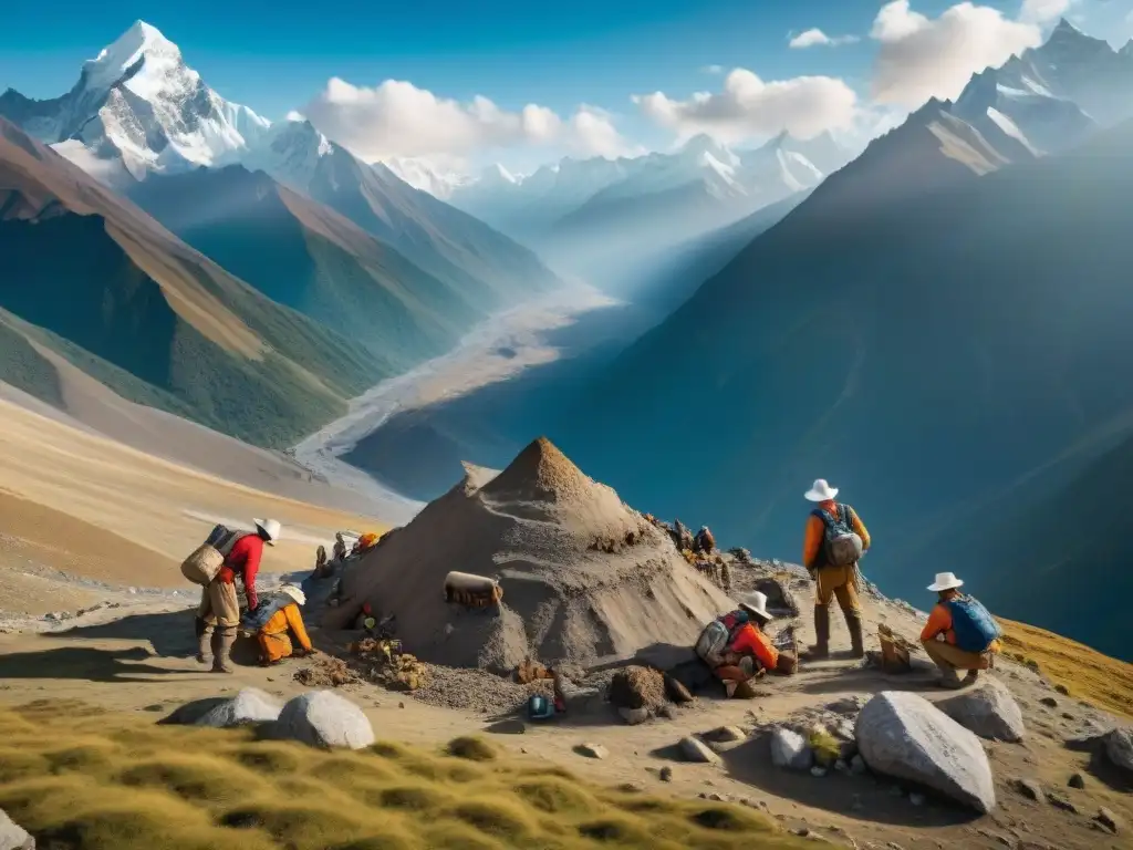 Excavación de gigante prehistórico en el Himalaya Excavación meticulosa de gigantes prehistóricos en el Himalaya