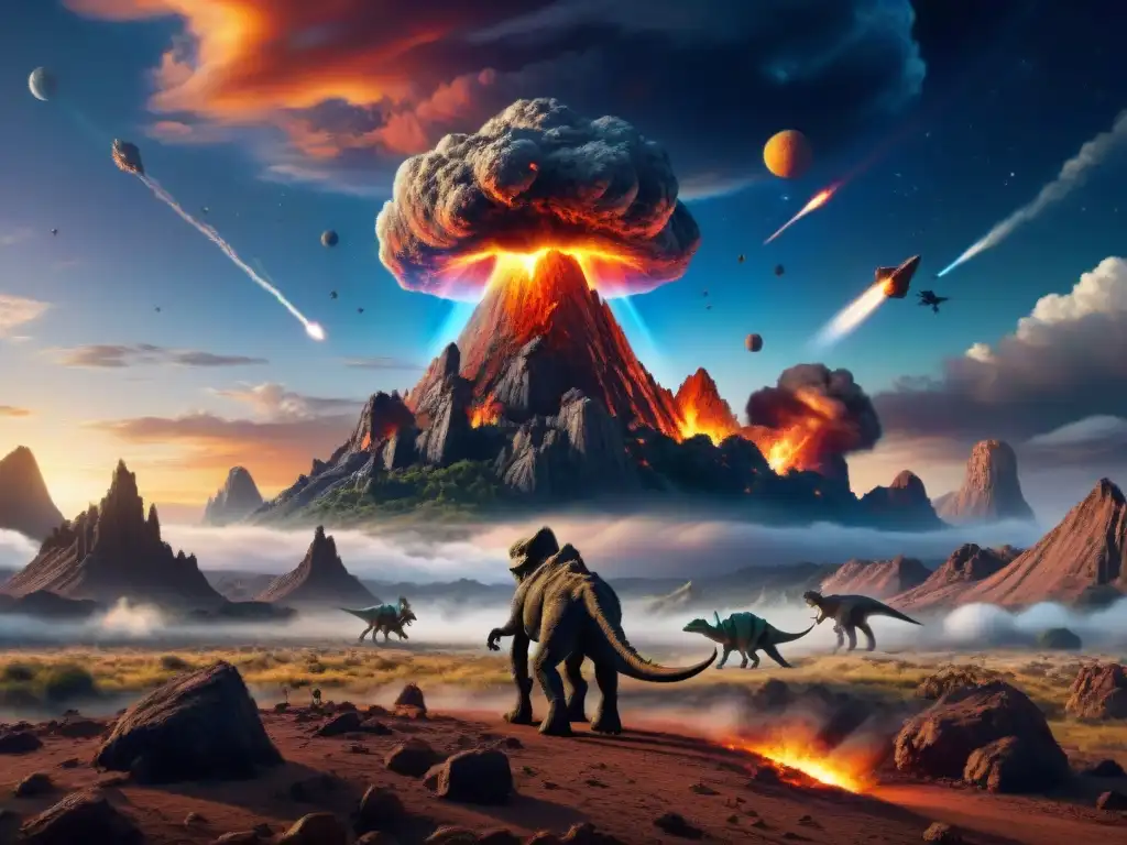 Asteroide gigante amenaza extinción de dinosaurios Impacto de gravedad: asteroides amenazan evolución de dinosaurios en caos prehistórico