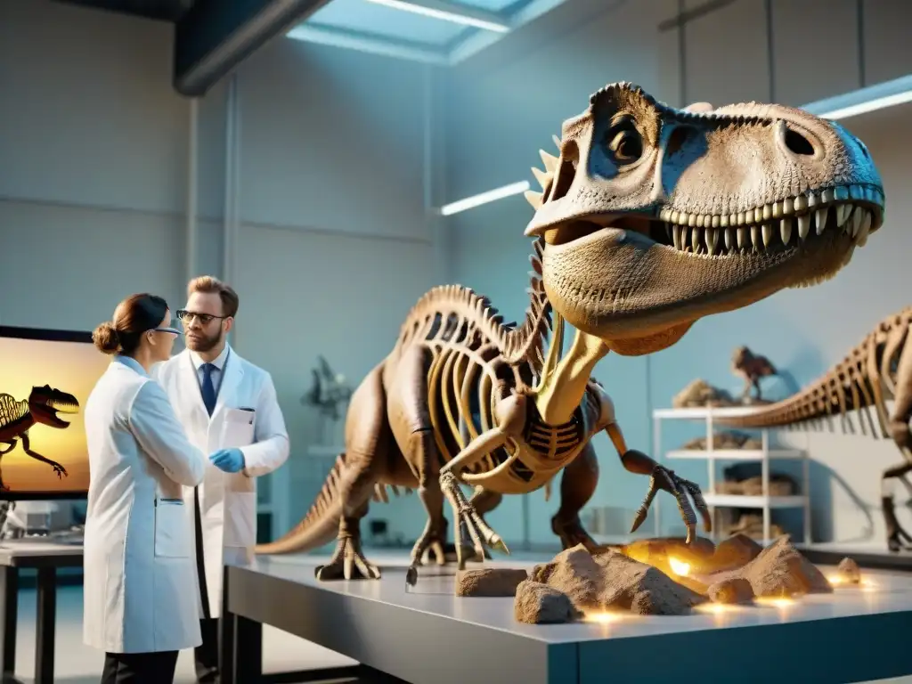 Equipo de paleontólogos reconstruye T Impresionante reconstrucción de un Tiranosaurio rex en laboratorio con tecnología punta
