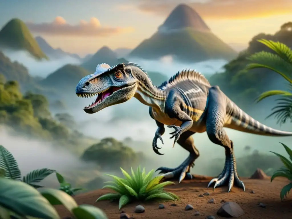 Increíble experiencia de Realidad Aumentada para explorar dinosaurios, niños interactúan con Velociraptor holográfico