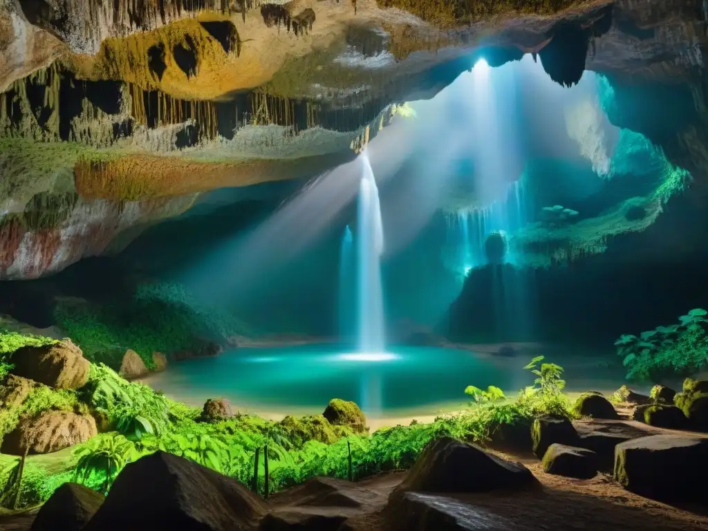 Maravillas subterráneas: Cueva Hang Son Doong en Vietnam Explora la majestuosidad de las cuevas prehistóricas Vietnam con sus formaciones rocosas cubiertas de musgo vibrante y piscinas cristalinas