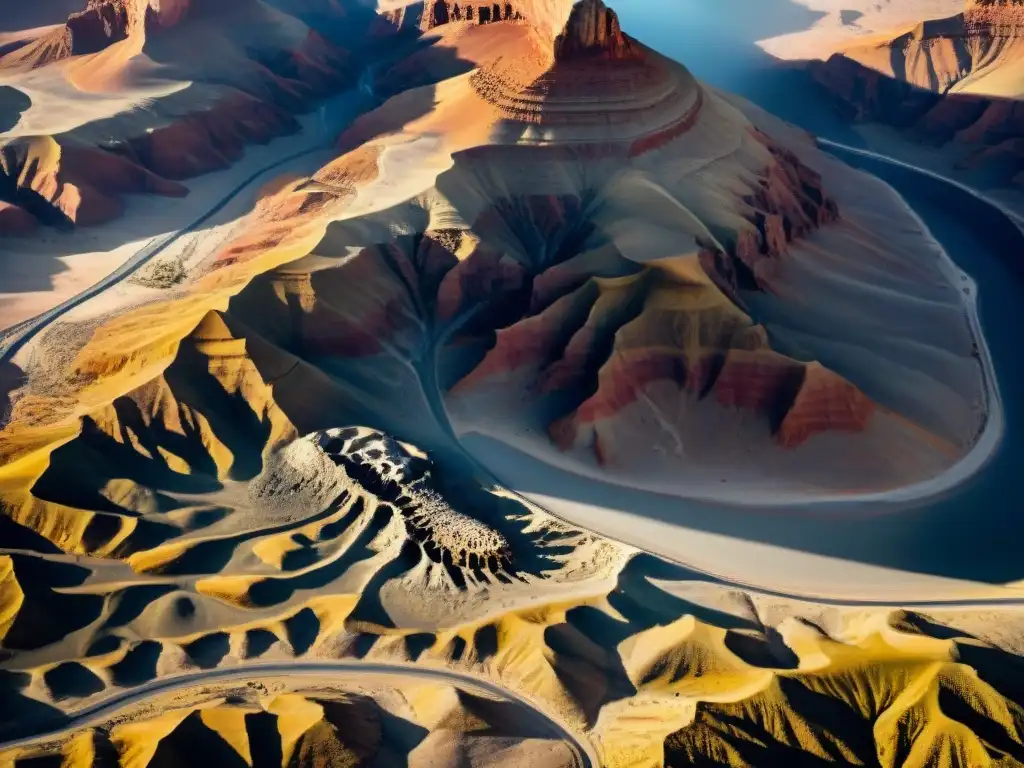 Esqueleto de dinosaurio: descubrimiento épico en desierto Descubre un paisaje desértico con formaciones rocosas que parecen un esqueleto de dinosaurio, capturado por satélites en paleontología y dinosaurios