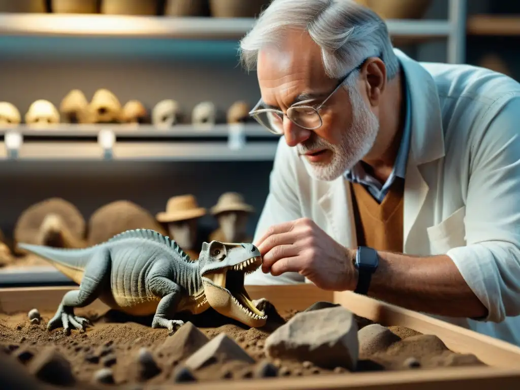 Descubriendo secretos: Paleontólogo revela detalles de fósil de dinosaurio Un paleontólogo revela detalles de un fósil en excavación